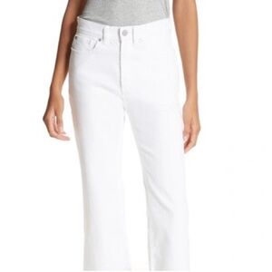 Rebecca Taylor La Vie kick flair crop white Jean